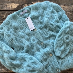 Alpaca silk woman cardigan. Openwork alpaca woman cardigan. Alpaca woman sweater. Alpaca silk bridal jacket. Bridal cover up.